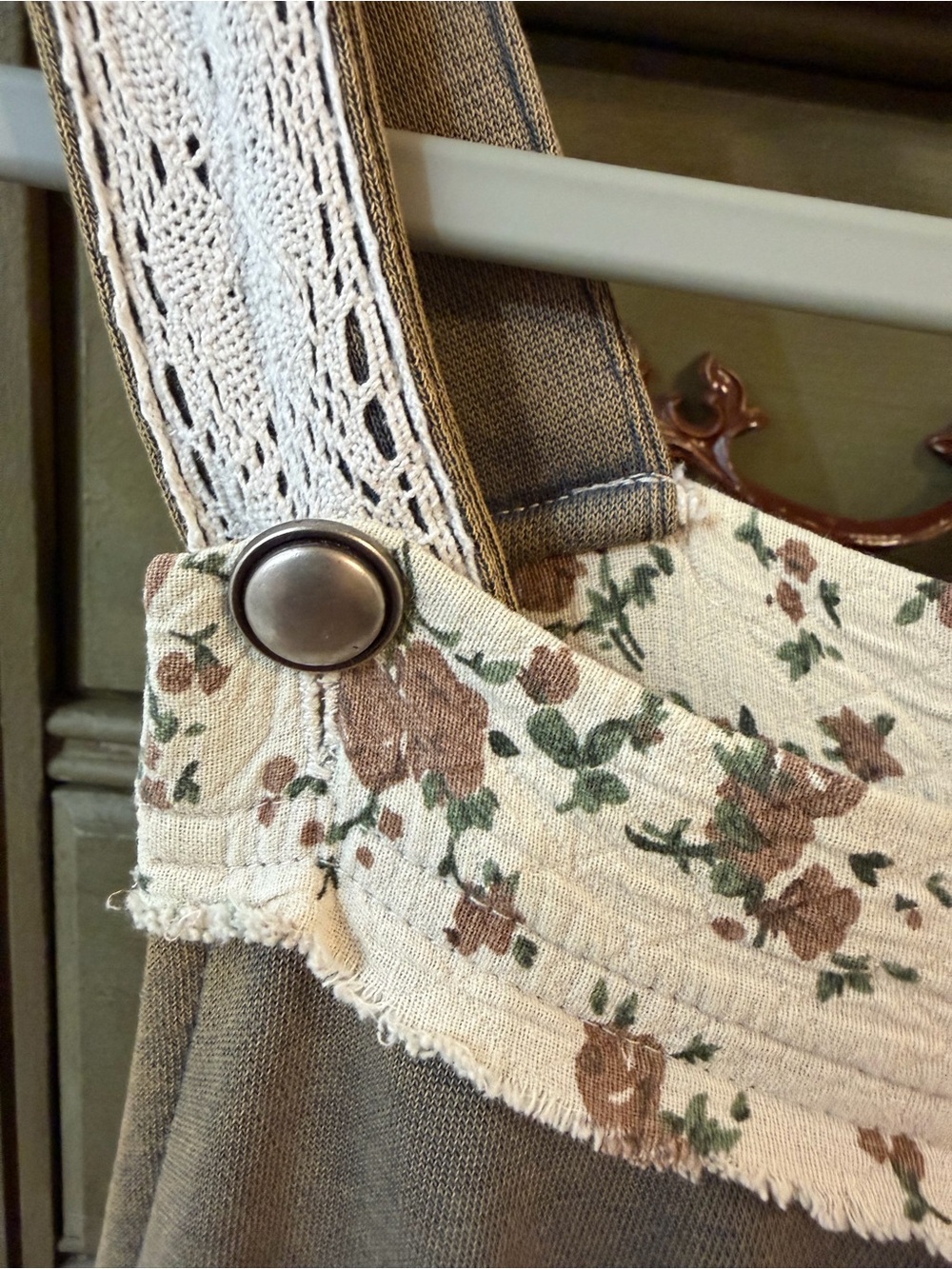 POL Wide-Leg Olive overalls - Picture 3 of 15